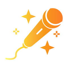 family karaoke Gradient icon