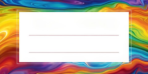 Modern certificate of completion template with vibrant liquid graphic background