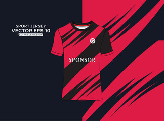 Sports jersey design vector. Soccer jersey template
