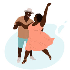 black couple dancing pair dance
