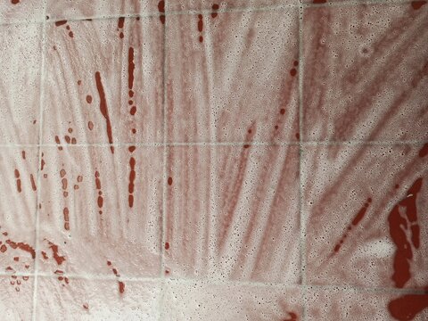 Abstract background. Foamy red floor.