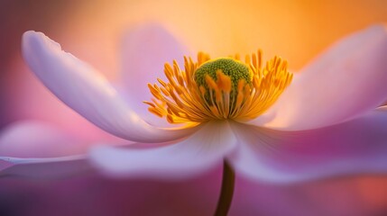 Close-Up of a Flower in Bloom: Delicate Petals and Shallow Depth of Field