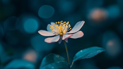 Vibrant Flower Bloom in Shallow Depth of Field