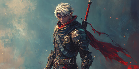 A character from the game. Website header or desktop wallpaper.