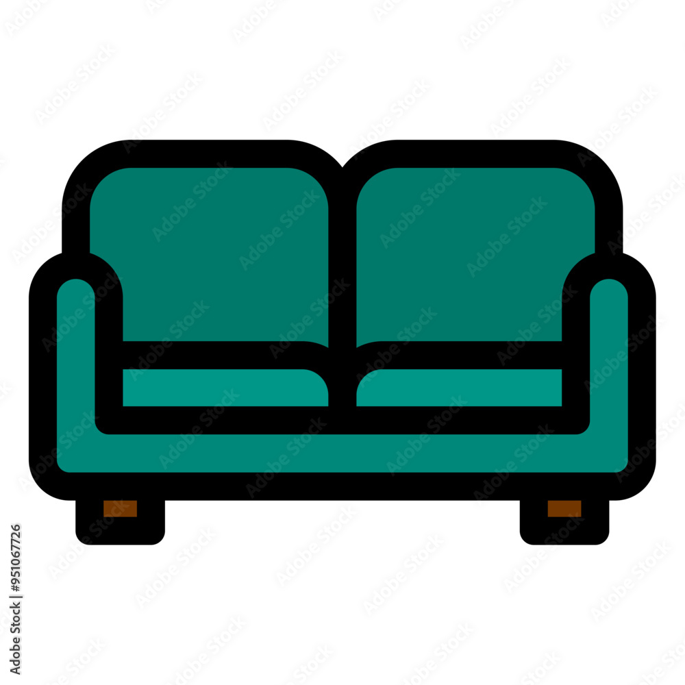 Poster sofa icon