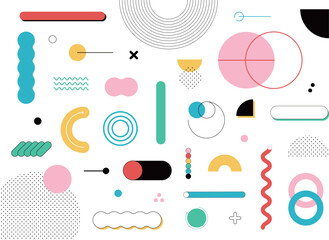 幾何学 グラフィック カラフル 背景素材