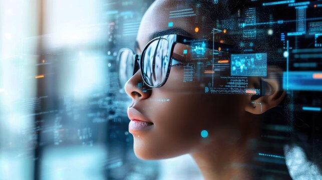 A student using AI-based software to receive personalized feedback on assignments, demonstrating the impact of technology on education.