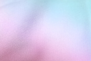Beautiful silk fabric with color gradient, closeup