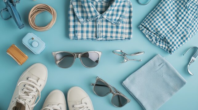 Chic Outfit Inspiration: Flat Lay with Accessories