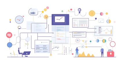 Minimalist and visually appealing infographic illustrating the key aspects of the agile workflow methodology emphasizing flexibility adaptability