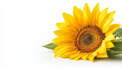 A yellow sunflower is the main focus of the image