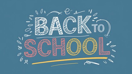 Obraz premium Colorful. back to school, poster, banner, message on blackboard with books and chalks - education concept, back to school banner, 