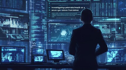 Cybersecurity Analyst Investigating a Potential Data Breach