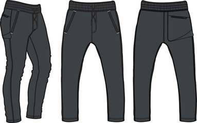 Jogger, Sport suits design template, sweat pant, jogging