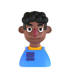 shop keeper 3D icon illustration