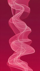 Pink Smoke on Red Background, Abstract Image, Texture, Pattern, Wallpaper, Cover and Screen for Smartphone, PC, Laptop, 9:16 and 16:9 Format
