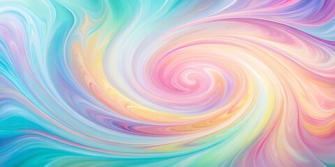 Obraz premium Abstract pastel swirls creating vibrant and fluid background