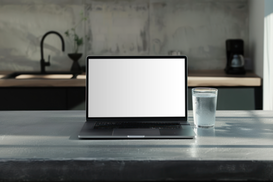 PNG laptop screen mockup, transparent design - Powered by Adobe