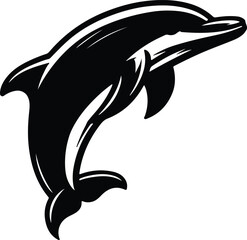 Dolphin silhouette vector art
