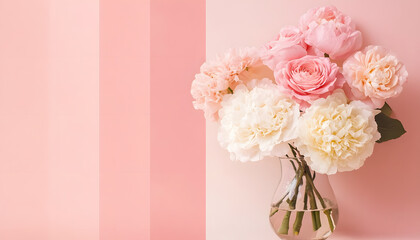 Obraz premium A solid color, like beige or soft pink, that provides a clean and unintrusive backdrop