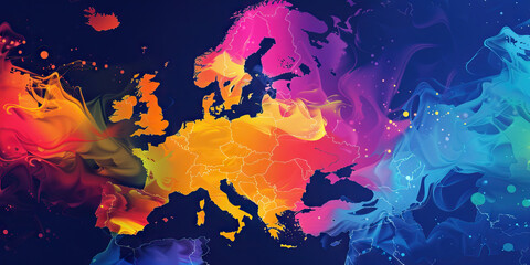 Color-Coded Heatmap: Social Media Engagement by Industry in Europe