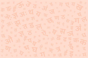 national hindi font letters pattern for hindi diwas day celebration