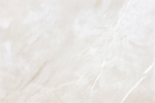 White marble texture background, pattern of polished stone surface with natural veining and grain in light beige color for interior design and backdrop.