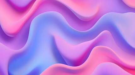 Wave Gradient, Pink and Purple Shapes, Abstract Image, Texture, Pattern Background, Wallpaper, Cover and Screen for Smartphone, PC, Laptop, 9:16 and 16:9 Format