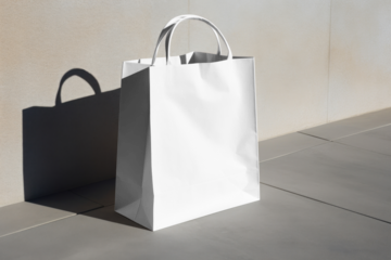 PNG shopping bag mockup, transparent design