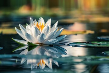 lily flower floating