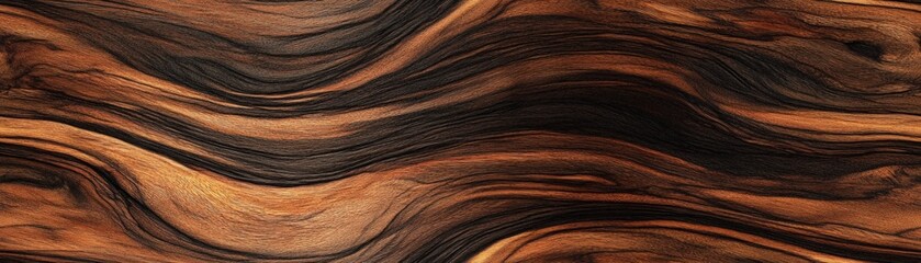 Exotic zebrano wood with bold, dark stripes, suitable for unique luxury furniture, luxury wood texture, exotic elegance