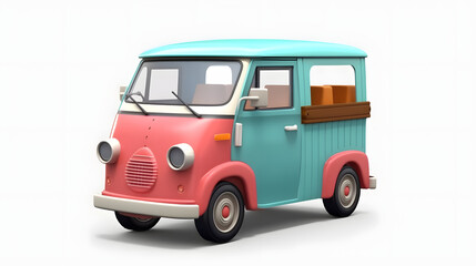 Utility Vehicle car 3d cartoon style