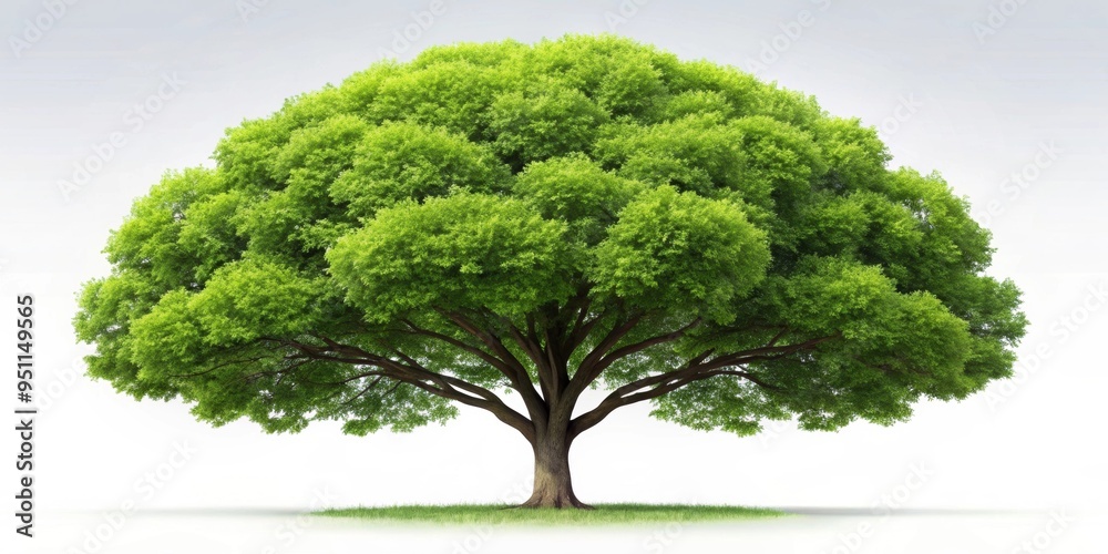 Wall mural realistic rendering of a beautifully detailed tree, nature, forest, environment, green, wood, plant,