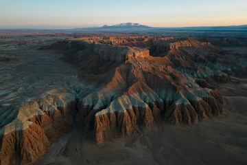 Rocky Landscape with a Mountain Backdrop