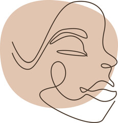 Abstract Woman Line Art