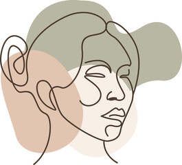 Abstract Woman Line Art