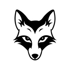 fox head  vector, fox vector, logo, silhouette