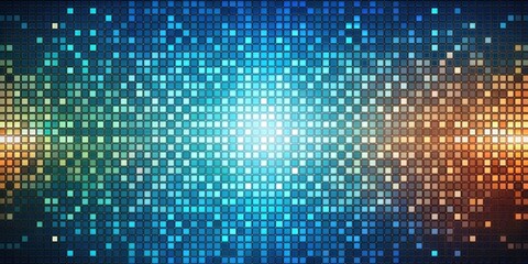 Abstract digital background with pixels made up of small dots and squares, digital, abstract, background, pixels, squares