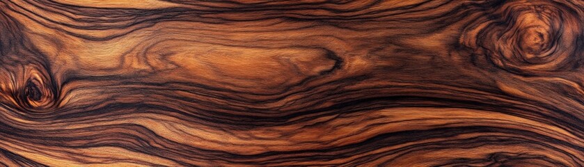 Obraz premium Richly polished olive ash burl with intricate, swirling grain, perfect for luxury cabinetry, luxury wood texture, elegant design