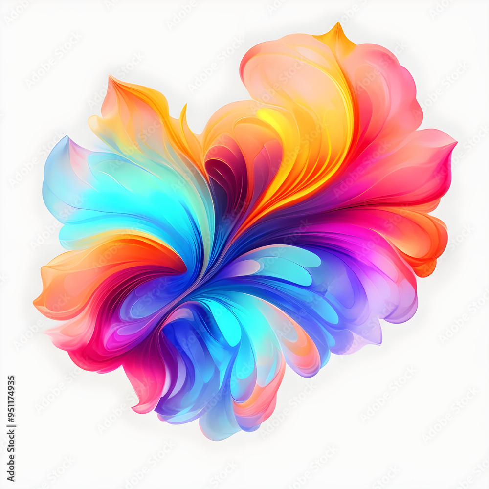 Wall mural abstract colorful background