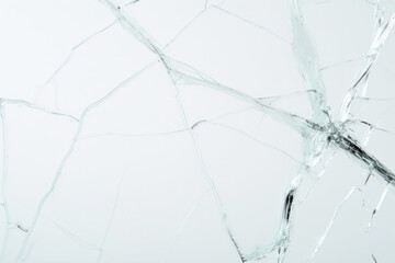 Cracked glass abstract  png texture overlay effect, transparent background