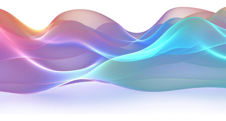 Obraz premium PNG Multi colored sine waves pattern light backgrounds.