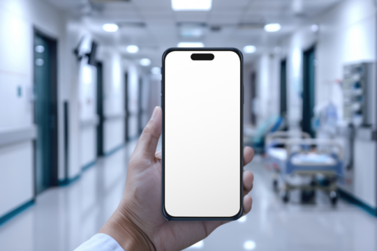 PNG phone screen mockup, transparent design