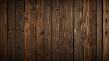 Fototapeta premium Fondo de tablón de madera de color marrón oscuro, papel tapiz. Antiguo fondo de madera con textura oscura grunge, la superficie de la antigua textura de madera marrón, vista superior de paneles. 