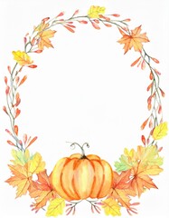 Autumn frame illustration