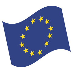 欧州連合の旗　アイコンイラスト
