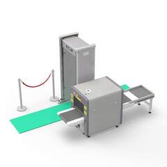保安検査 レントゲン検査 手荷物検査 x線検査 Xray Machine Metal Detector 影付き 透過影 半透明影 透過PNG