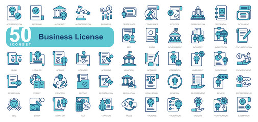 Business License iconset