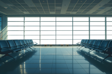 PNG Large window see airplane airport architecture building.
