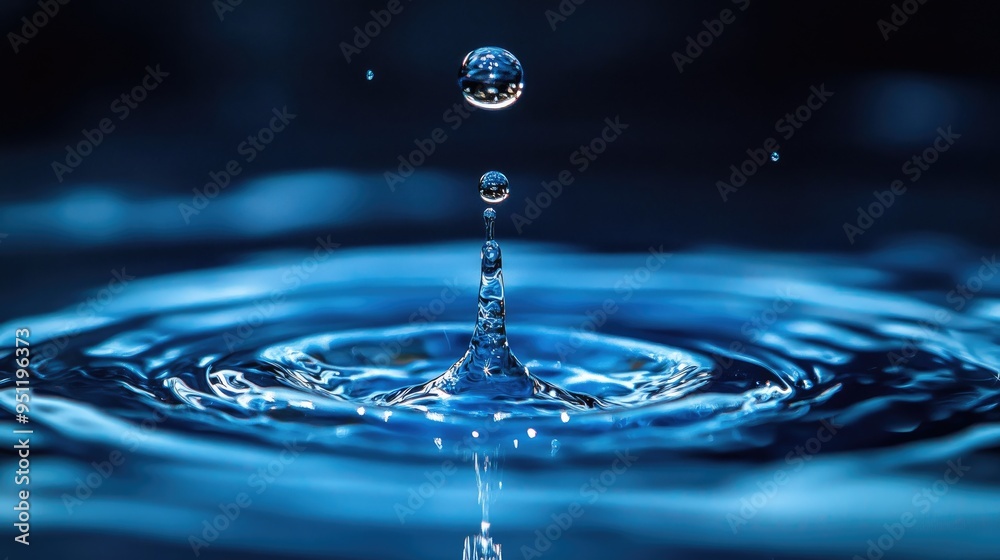 Poster a high speed capture of water droplets in mid air, creating a dynamic and visually engaging backgrou